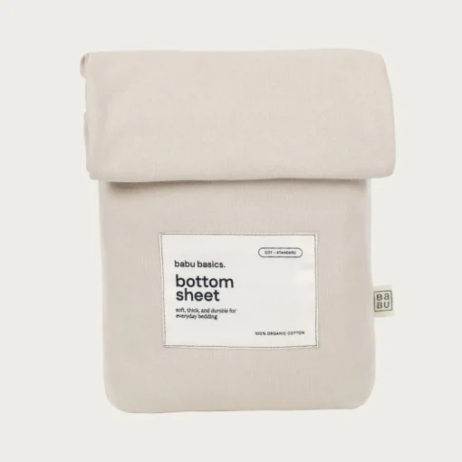 Babu Basics Organic Cotton Cot Fitted Sheet - 70 x 135cm