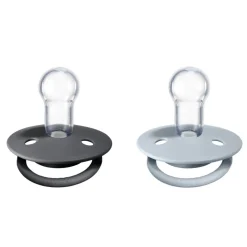 BIBS De Lux Silicone Colour Mix 2pk - One Size