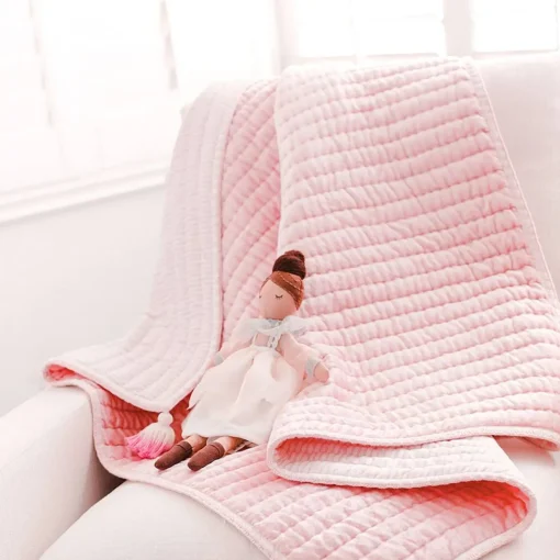 Crane Baby Reversible Cot Quilt - Parker