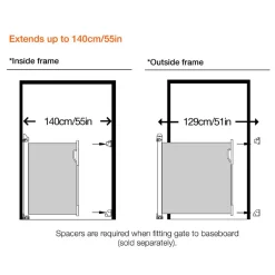 Dreambaby Retractable Gate - White