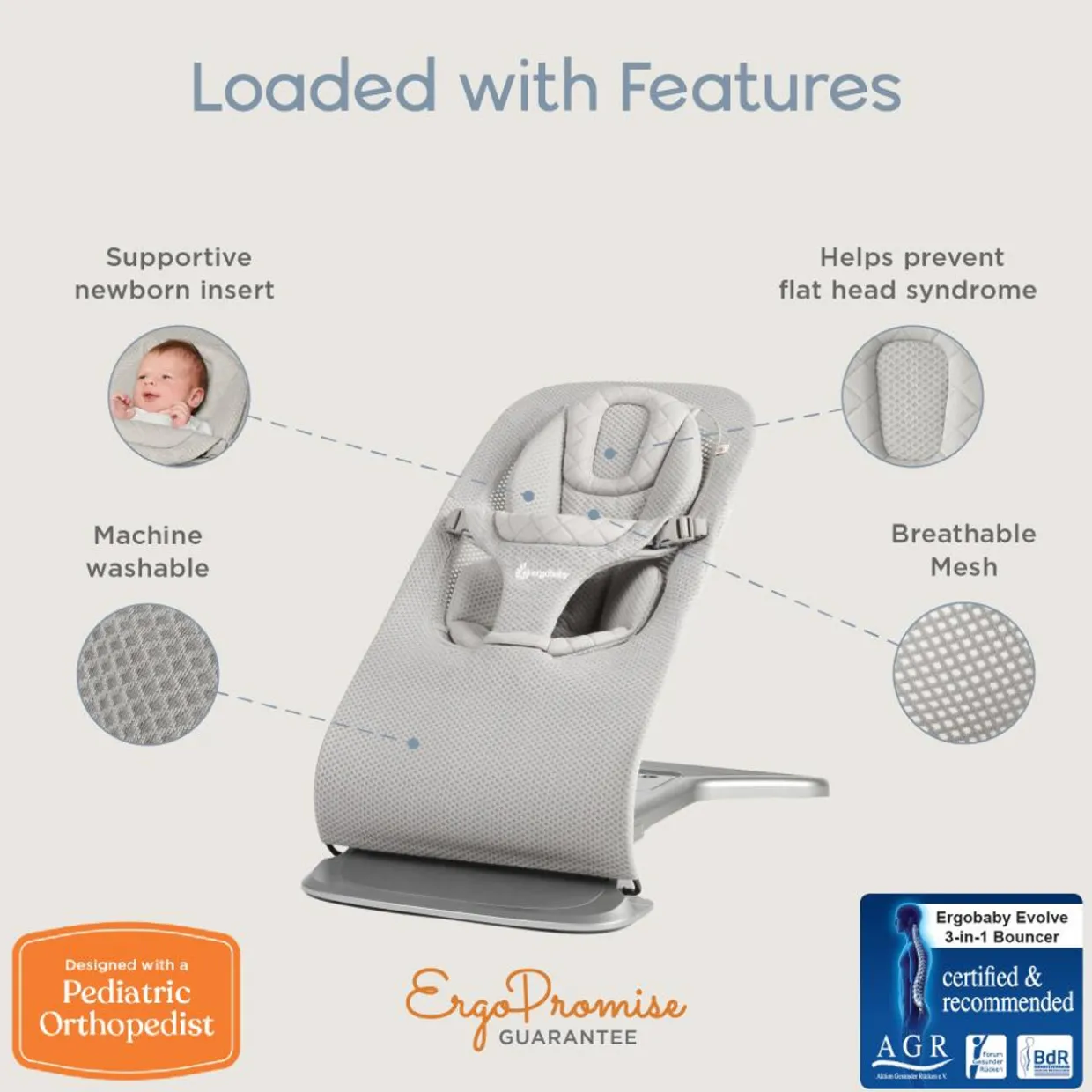 Ergobaby Evolve 3 in 1 Mesh Bouncer