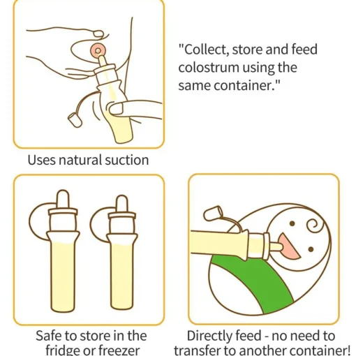 Haakaa Pre-Sterilised Silicone Colostrum Collector 2pk 20ml
