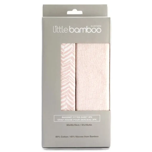 Little Bamboo Jersey Fitted Bassinet Sheet 2 Pack