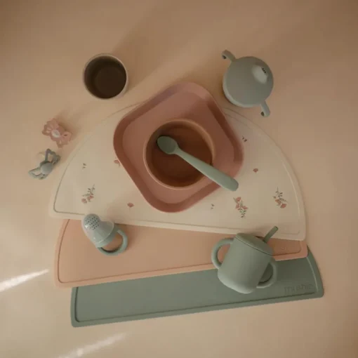 Mushie Dinnerware Square Plate 2pc