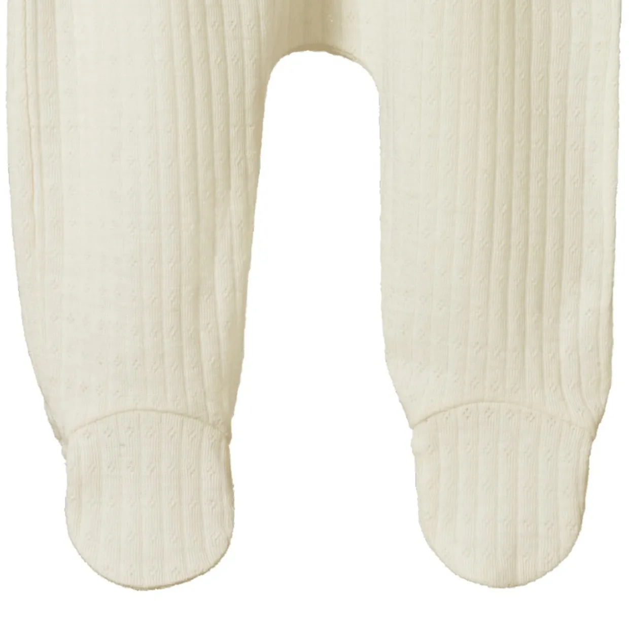 Nature Baby Merino Pointelle Footed Romper