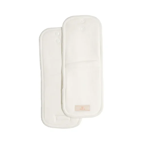 Nestling Cotton/Bamboo Rectangle Inserts -2 pack
