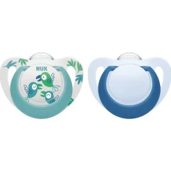 NUK Star Silicone Dummies - 2pk
