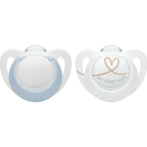 NUK Star Silicone Dummies - 2pk