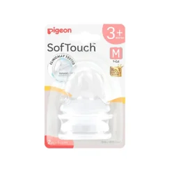 Pigeon SoftTouch Wide Neck Teat 2pk
