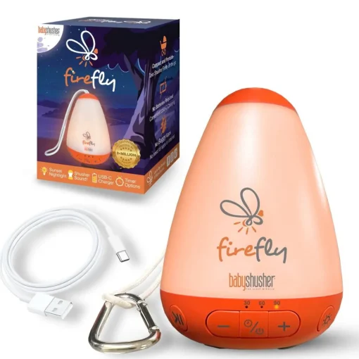 Shusher Firefly by Baby Shusher - Rechargeable Baby Sleep Soother / Portable Sound Machine