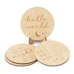 Snuggle Hunny Wooden Milestone Cards