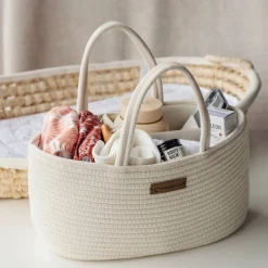 The Sleep Store Cotton Rope Nappy Caddy