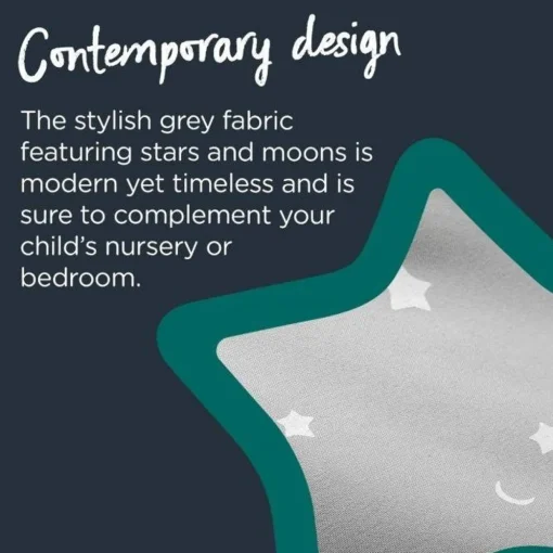 Tommee Tippee Sleeptight Portable Blackout Blind - Starry Grey